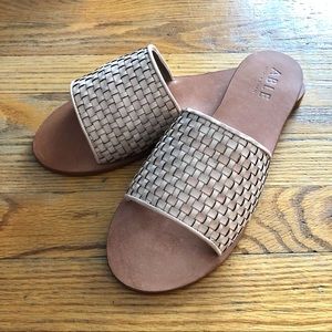 Able Woven Leather Slide